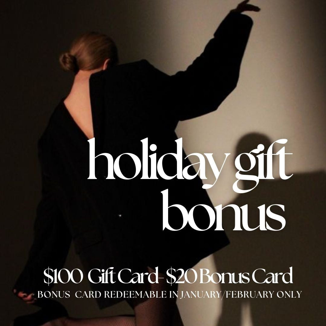 Holiday Gift Certificate $100 + $20 Bonus Card