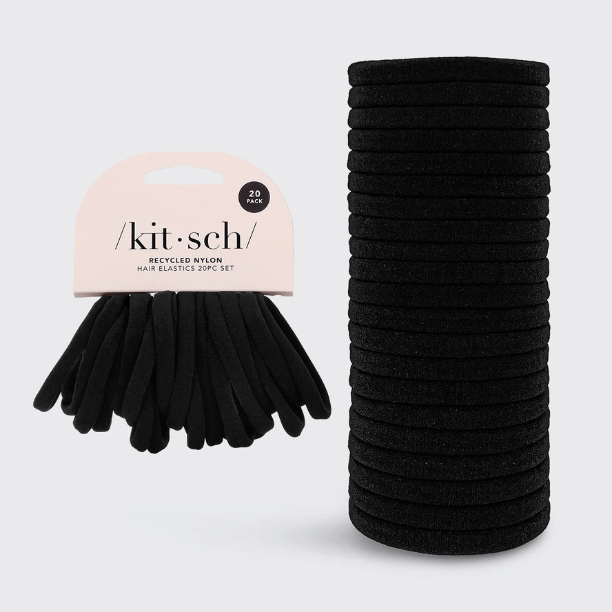 Eco-Friendly Nylon Elastics 20pc set-Black